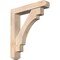Ekena Millwork Merced Craftsman Smooth Bracket w/ Offset Brace, Douglas Fir, 5 1/2"W x 28"D x 32"H BKT0604X28X32MRC04SDF - alternate 1